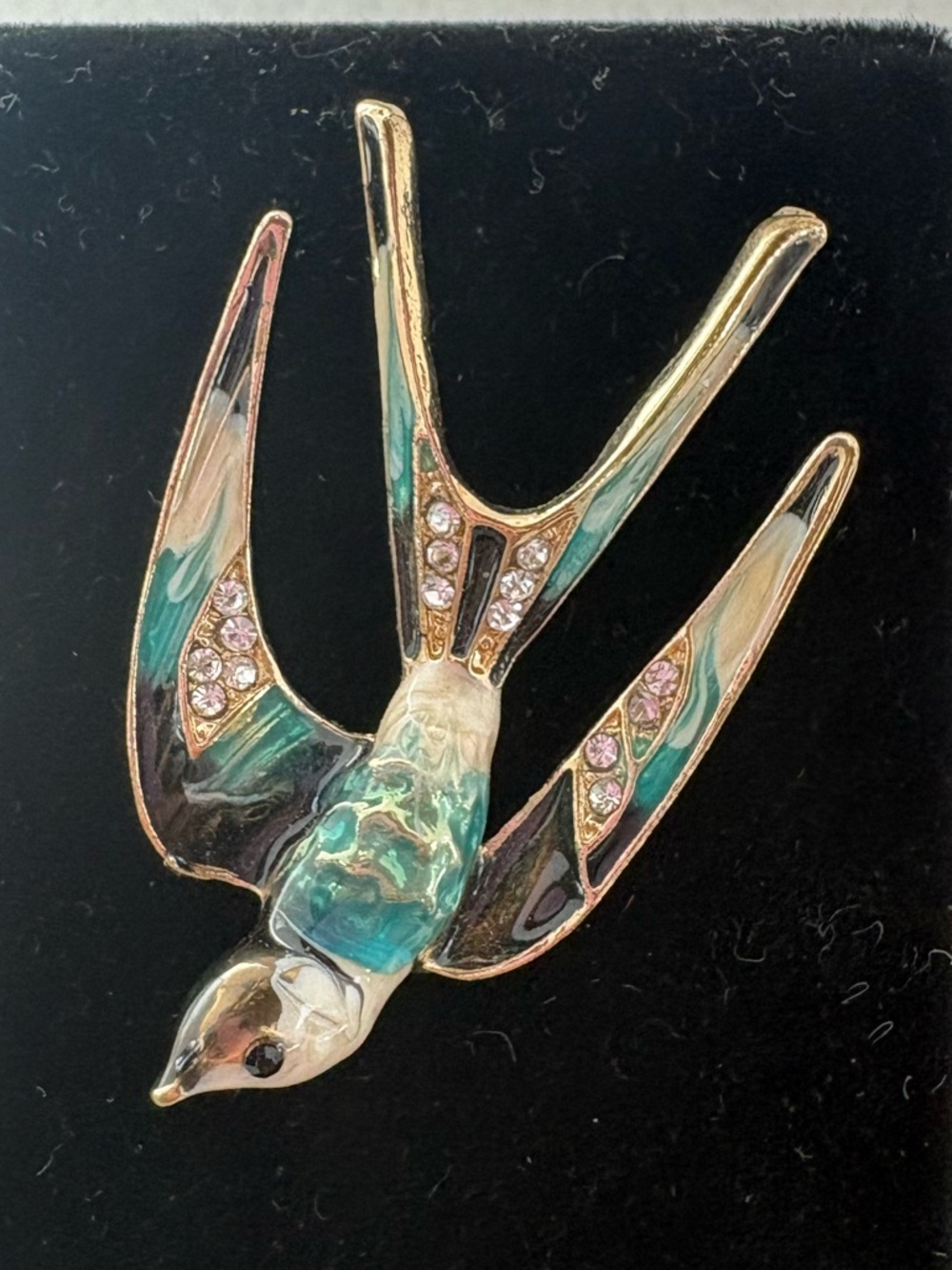 Enamel Swallow Pin